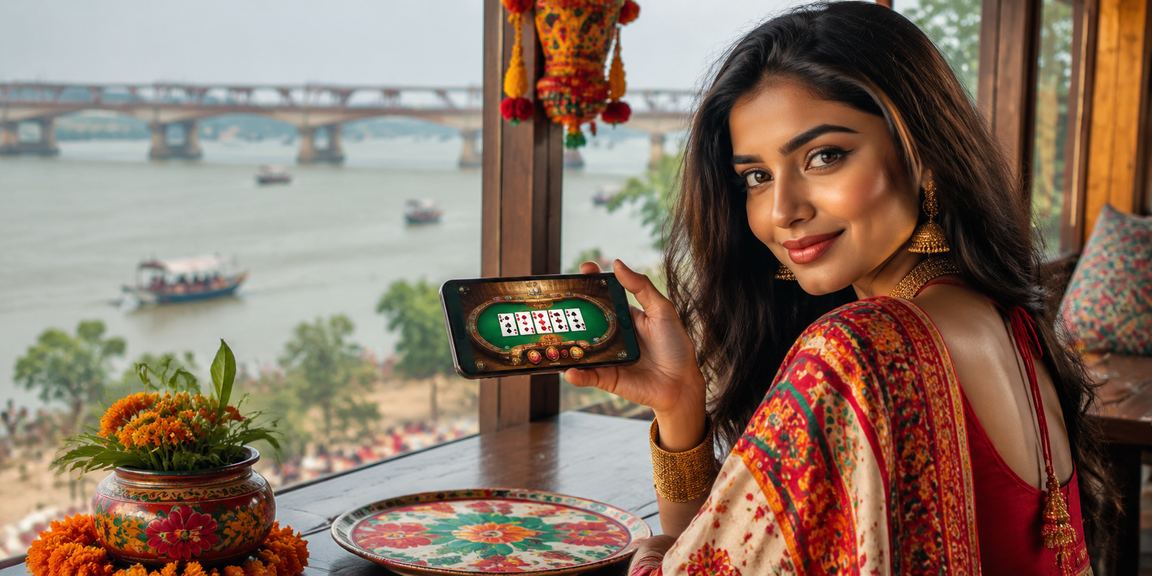 ময়মনসিংহে পহেলা বৈশাখের আবহে বাংলাদেশি মডেল তিন পাত্তি গেম খেলছেন